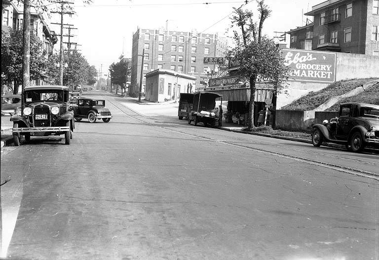 #31 Bellevue Ave., looking north from about Olive Way 1931