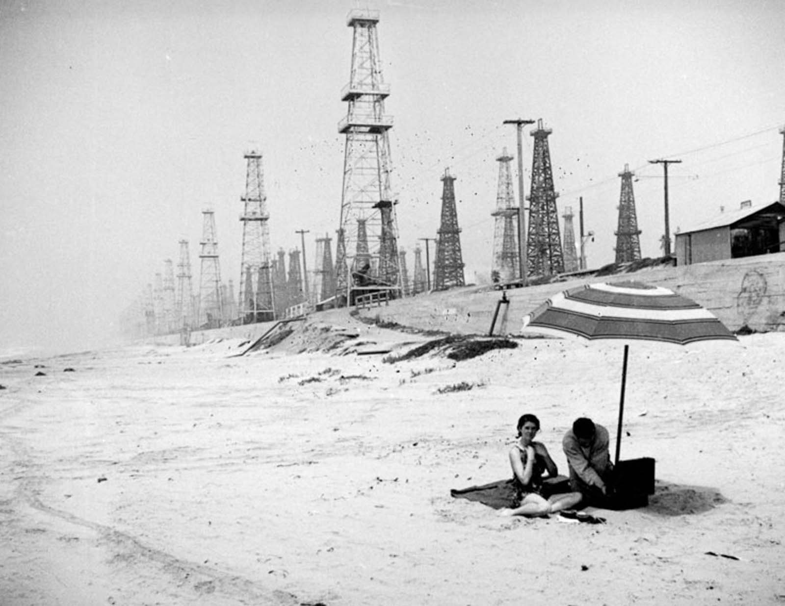 #15 A couple on Huntington Beach, 1937.