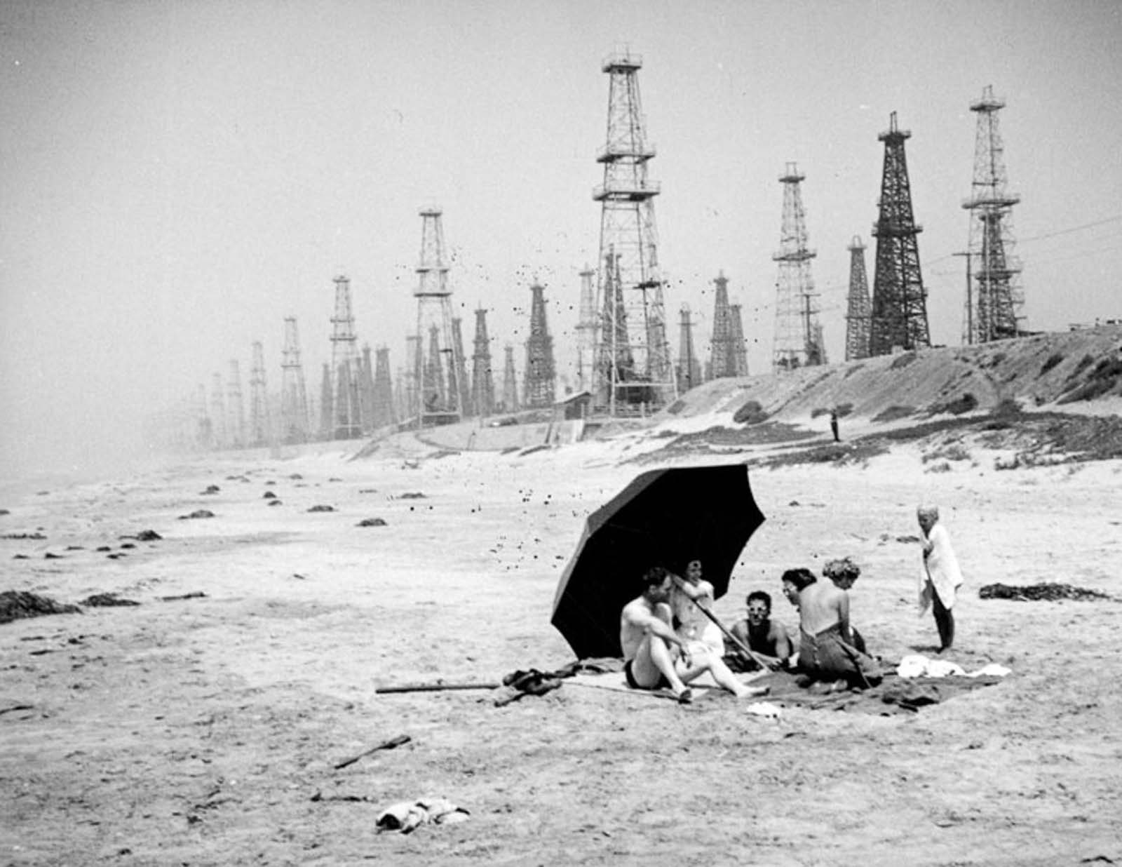 #18 Sunbathers on Huntington Beach, 1937