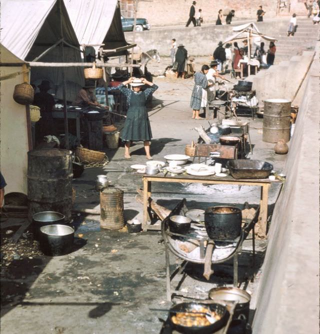 #19 Restaurant area of market, Colombia