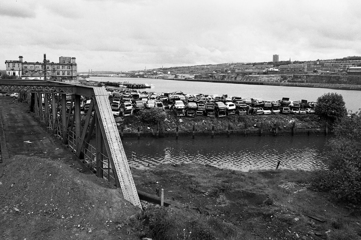 #25 Photographed from the elevated approach to Dunston Staiths in 1985.