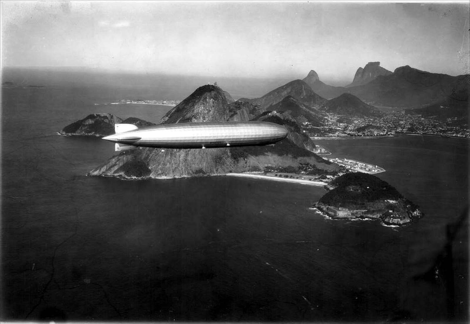 #14 Graf Zeppelin over Rio de Janeiro in 1930.