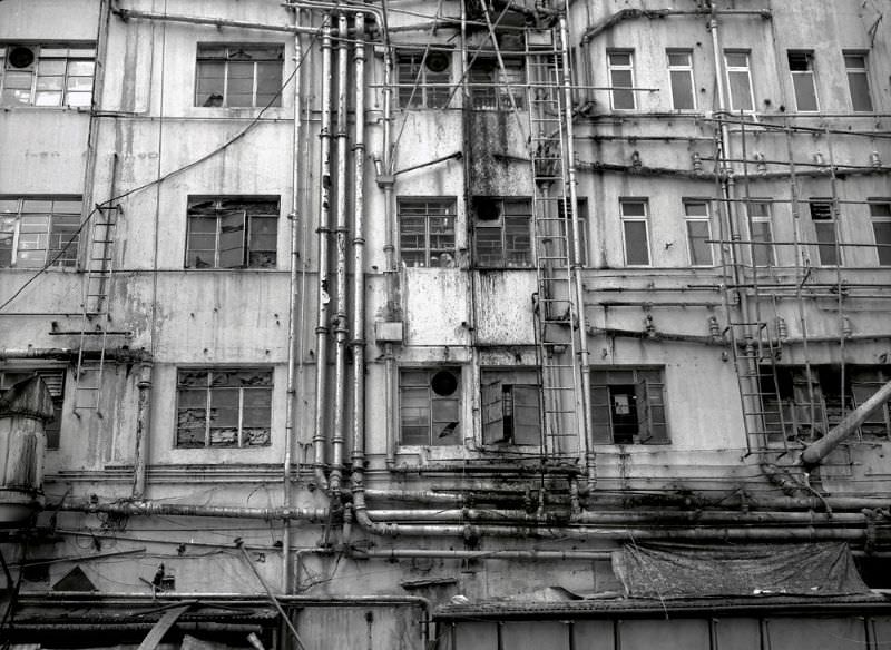 #3 Chungking Mansion, located at 36-44 Nathan Road in Tsim Sha Tsui, Kowloon, Hong Kong, 1986
