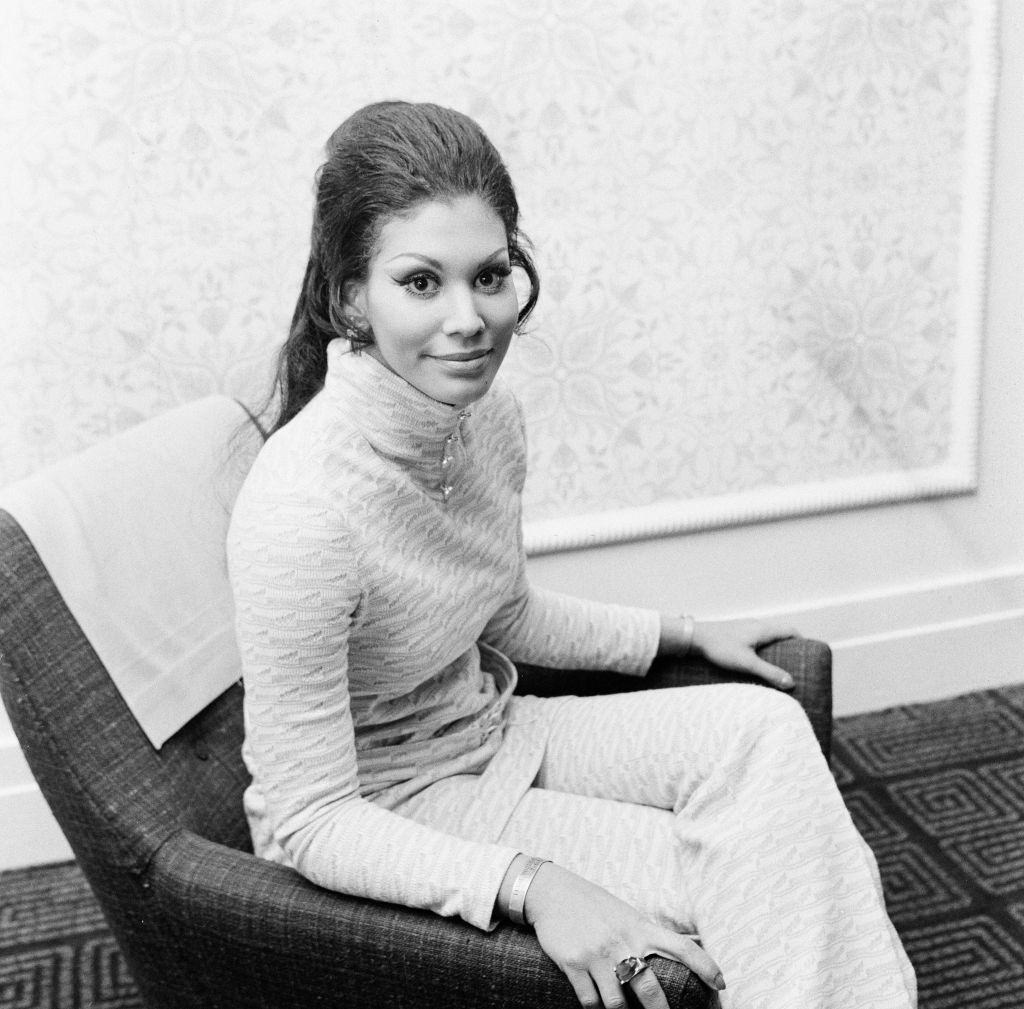 #3 Jennifer Hosten Posing on the sofa in Newcastle, 1970