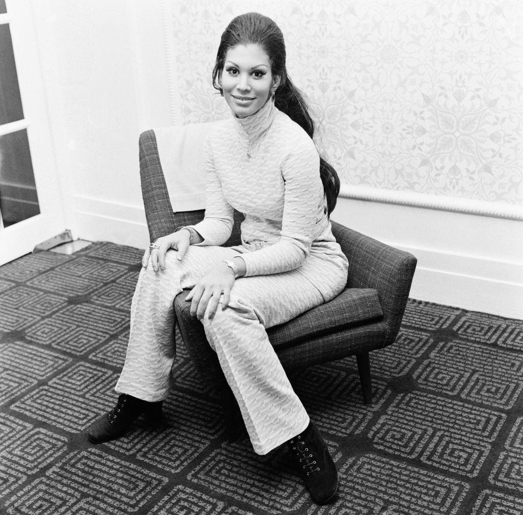 #4 Jennifer Hosten Posing on the sofa in Newcastle, 1970