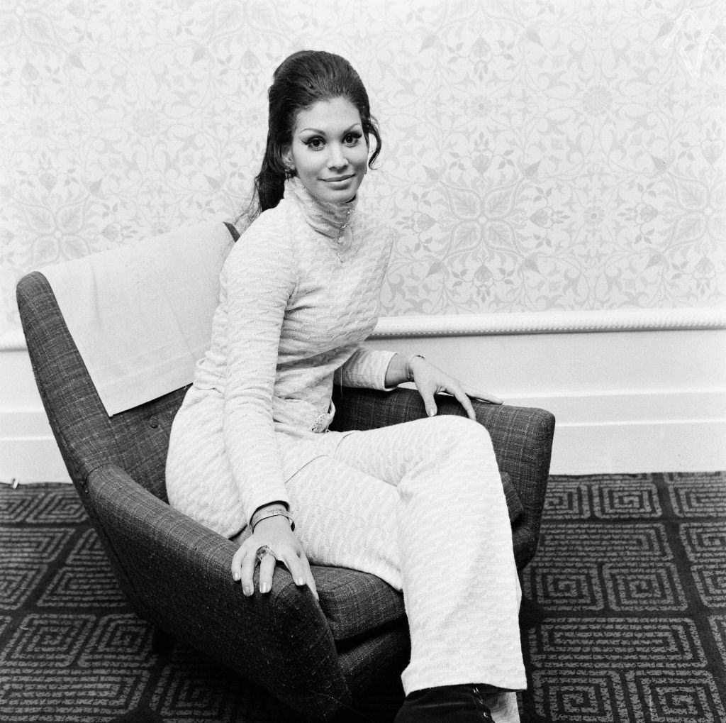 #6 Jennifer Hosten Posing on the sofa in Newcastle, 1970