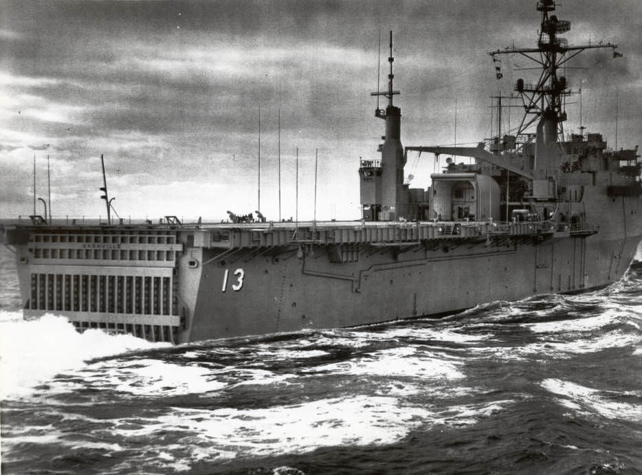 #114 Photograph of U.S.S. Nashville (LPD-13), 1969