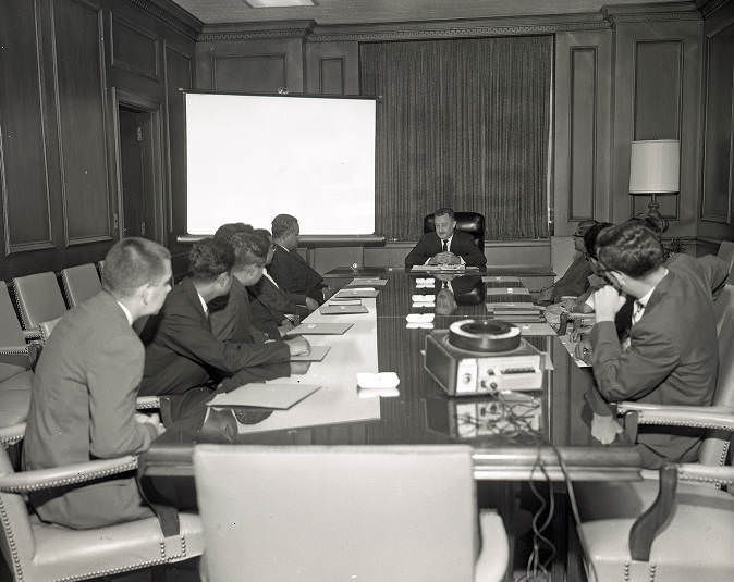 #123 Teachers from India visit with Mayor Briley, 1964