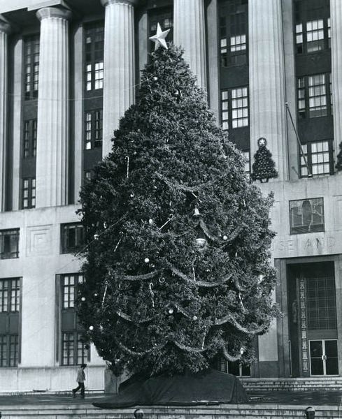 #76 Christmas tree at the Davidson County Courthouse, Nashville, Tennessee, 1974