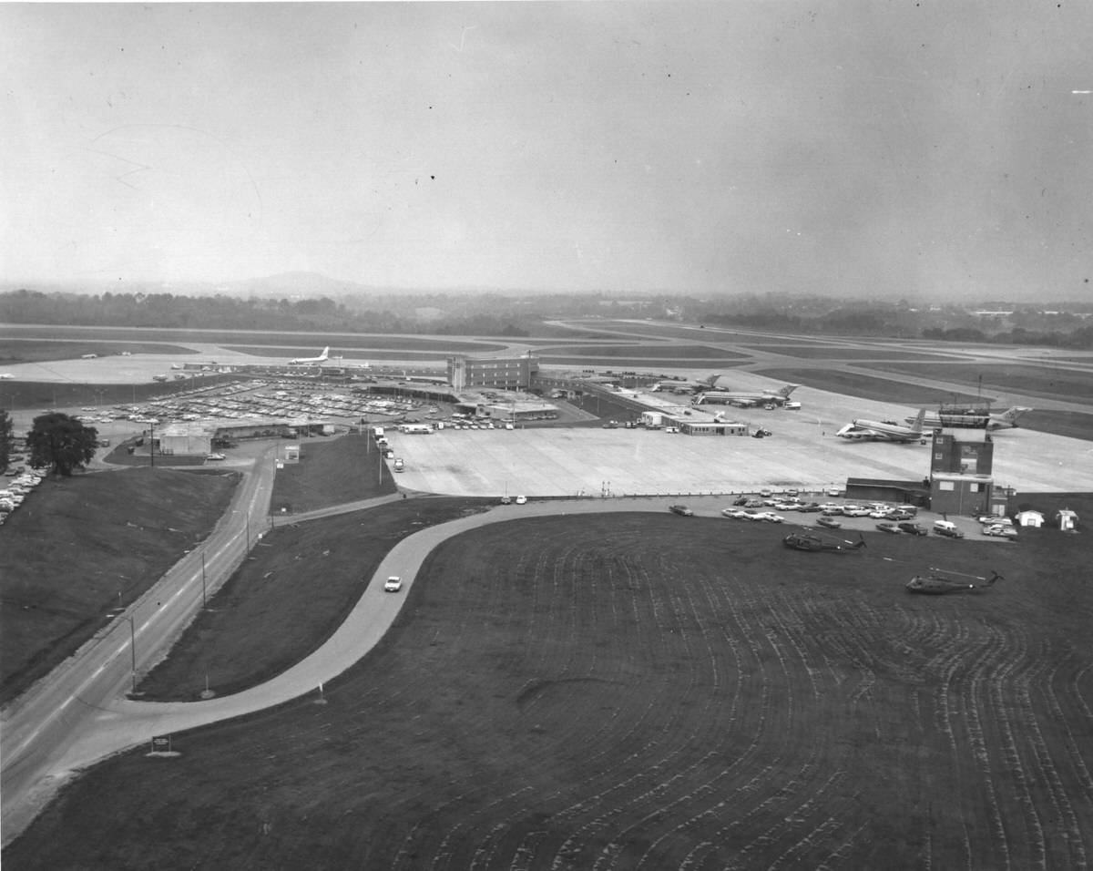 #27 An aerial view of the Nashville Municipal Airport (Berry Field), 1970s