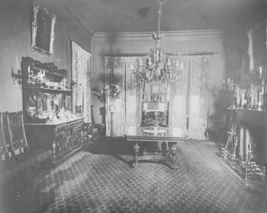 #3 Interior view of a room at Belle Meade Mansion, 1900s