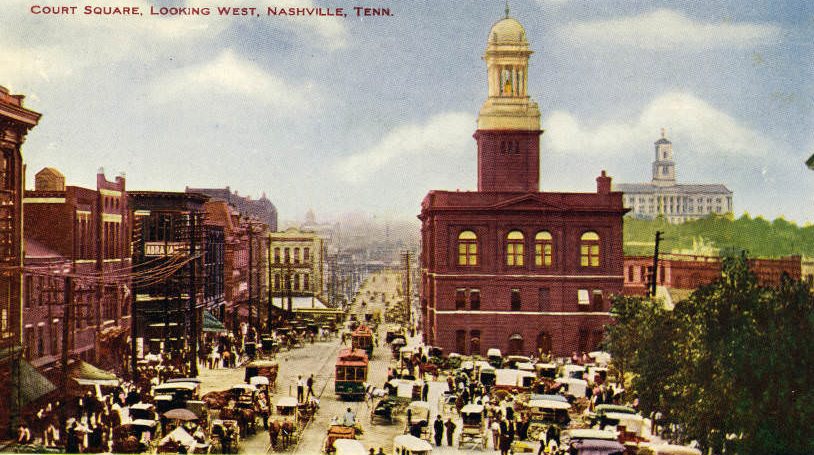 #15 Court Square, Looking West, Nashville, 1901