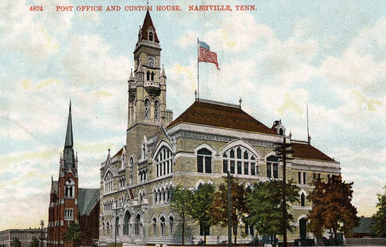 #49 Post Office and Custom House. Nashville, 1907