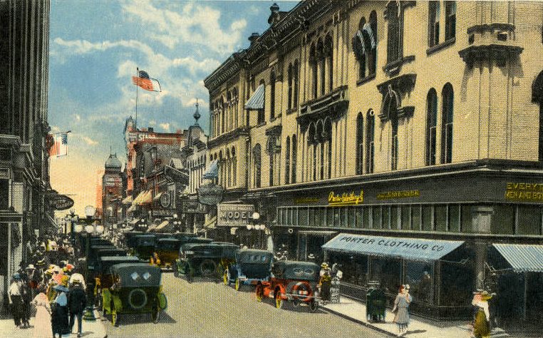 #9 Fifth Avenue looking north from Church Street, Nashville, 1920s