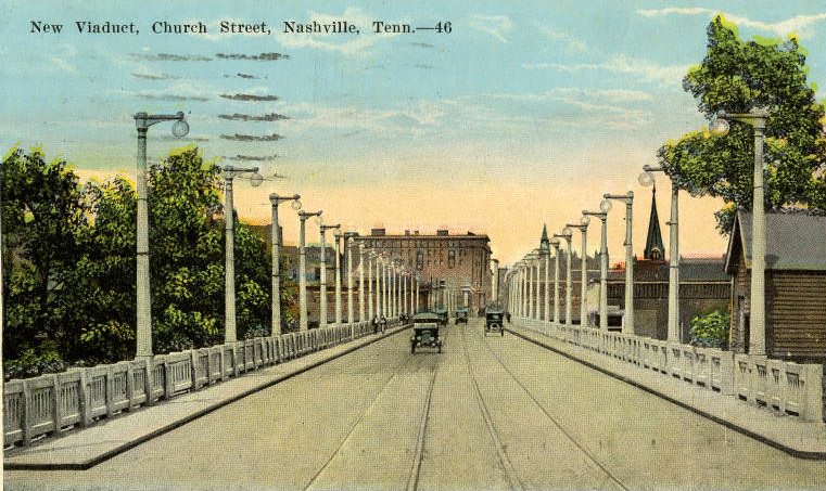 #15 New viaduct, Church Street, Nashville, 1920s