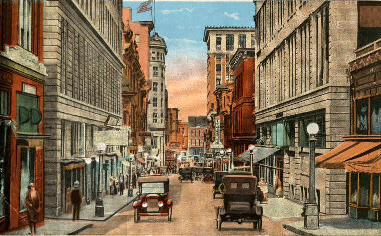 #37 Union Street looking toward 5th Ave., Nashville, 1920s