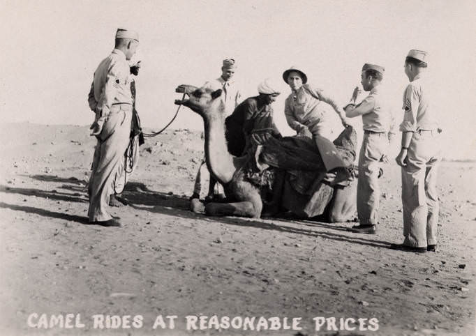 #60 Camel rides at reasonable prices, 1943