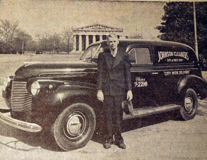 #80 Johnson Cleaners adds another truck, from the Nashville Times, 1940