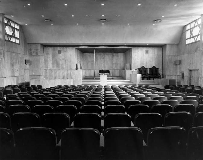 #60 Interior of West End Synagogue, Nashville, Tennessee, 1951