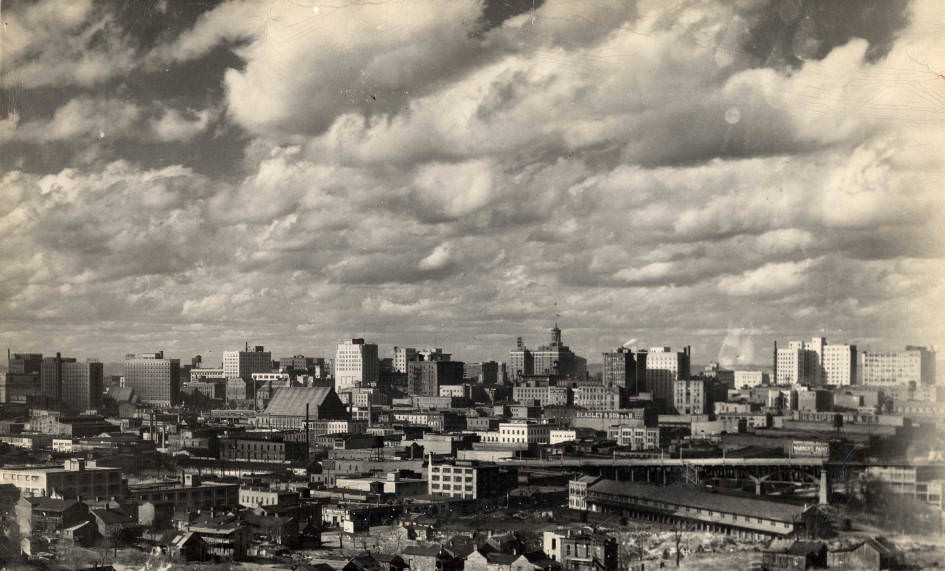 #13 Downtown Nashville skyline, facing northwest, 1950