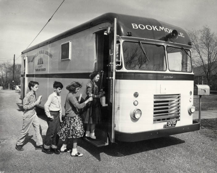 #112 The Nashville Public Library bookmobile, 1957