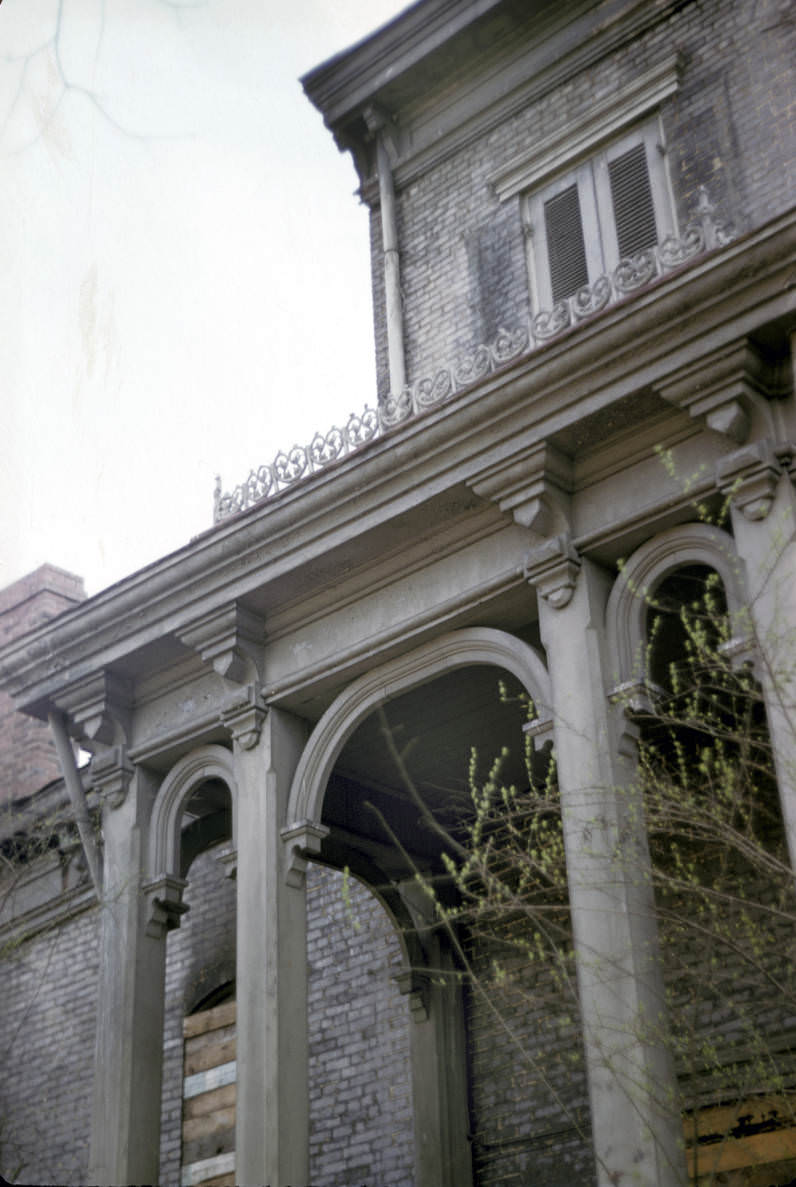 #114 The porch of Lynnlawn mansion in Nashville, Tennessee, 1959