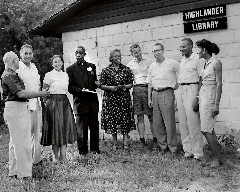 #116 Workshop participants at Highlander Folk School, Monteagle, Tennessee, 1957