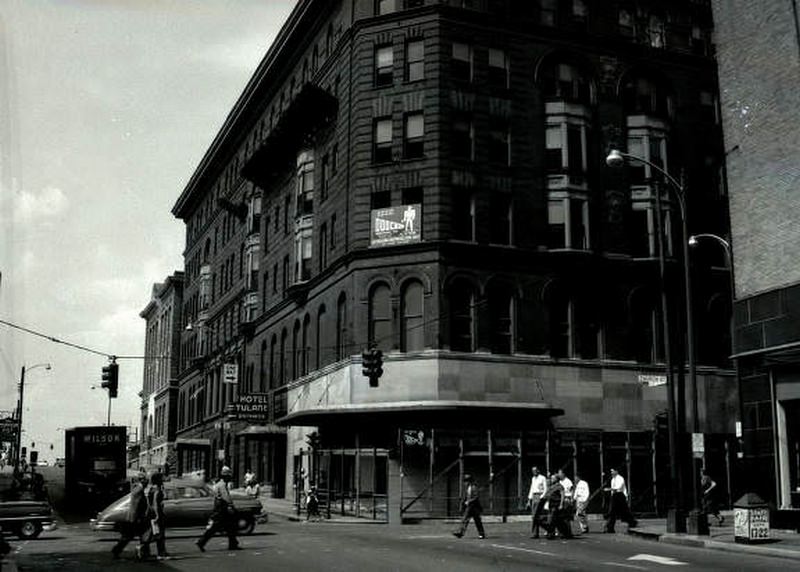 #133 Tulane Hotel demolition in downtown Nashville, Tennessee, 1957