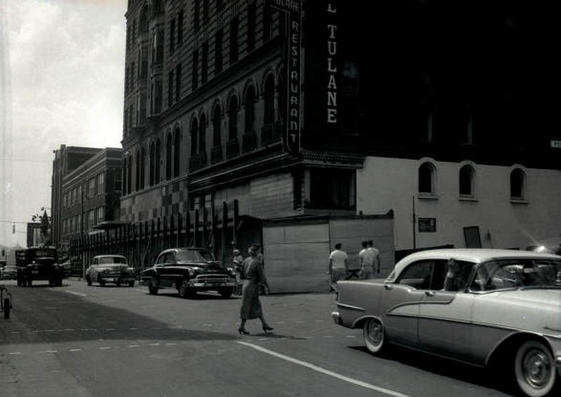 #135 Tulane Hotel demolition in downtown Nashville, Tennessee, 1957
