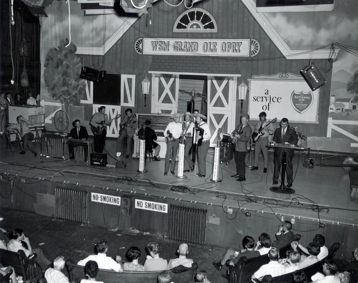 #29 Grand Ole Opry cast onstage at the Ryman Auditorium, 1969