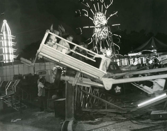 #37 Amusement ride at the Tennessee State Fair, Nashville, Tennessee, 1969