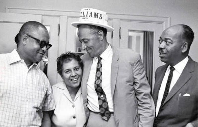 #24 Avon N. Williams, Jr., and Marie Bontemps celebrate after Tennessee state Senate race, 1968