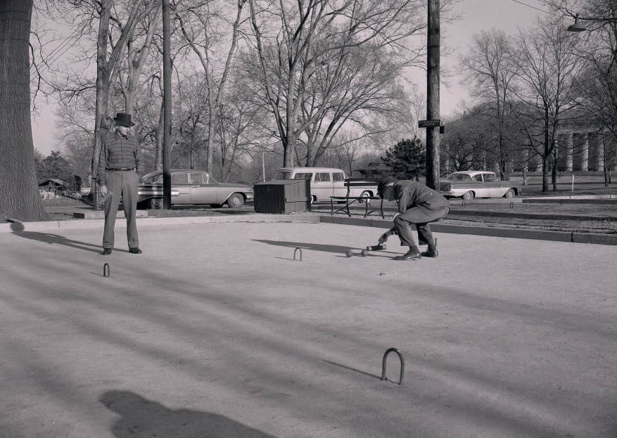 #47 Centennial Park croquet court, Nashville, 1961