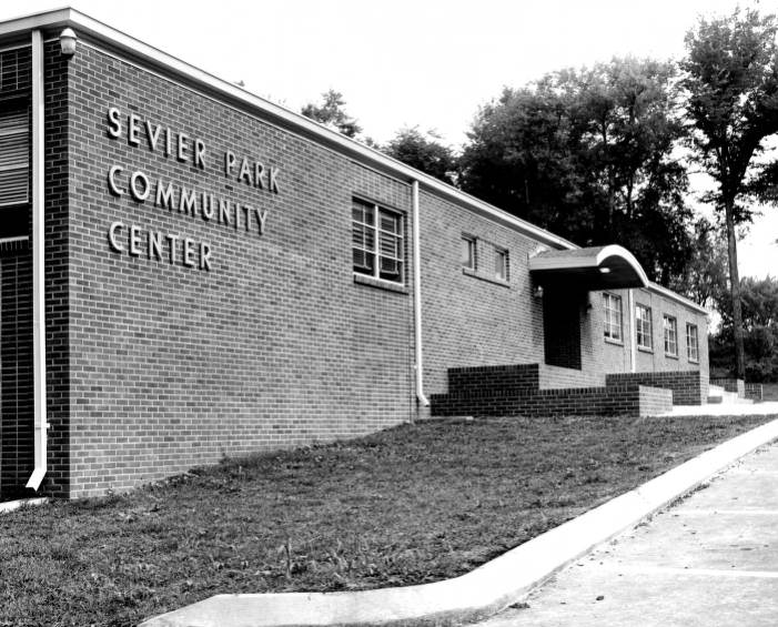 #58 Exterior of Sevier Park Community Center, Nashville, Tennessee, 1963