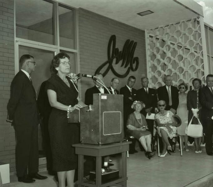 #65 Genesco Industrial Park ribbon cutting with Maxey Jarman, 1962