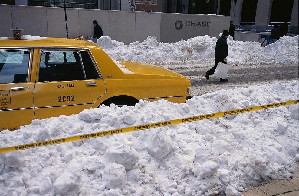 #96 Taxi by Snow Bank