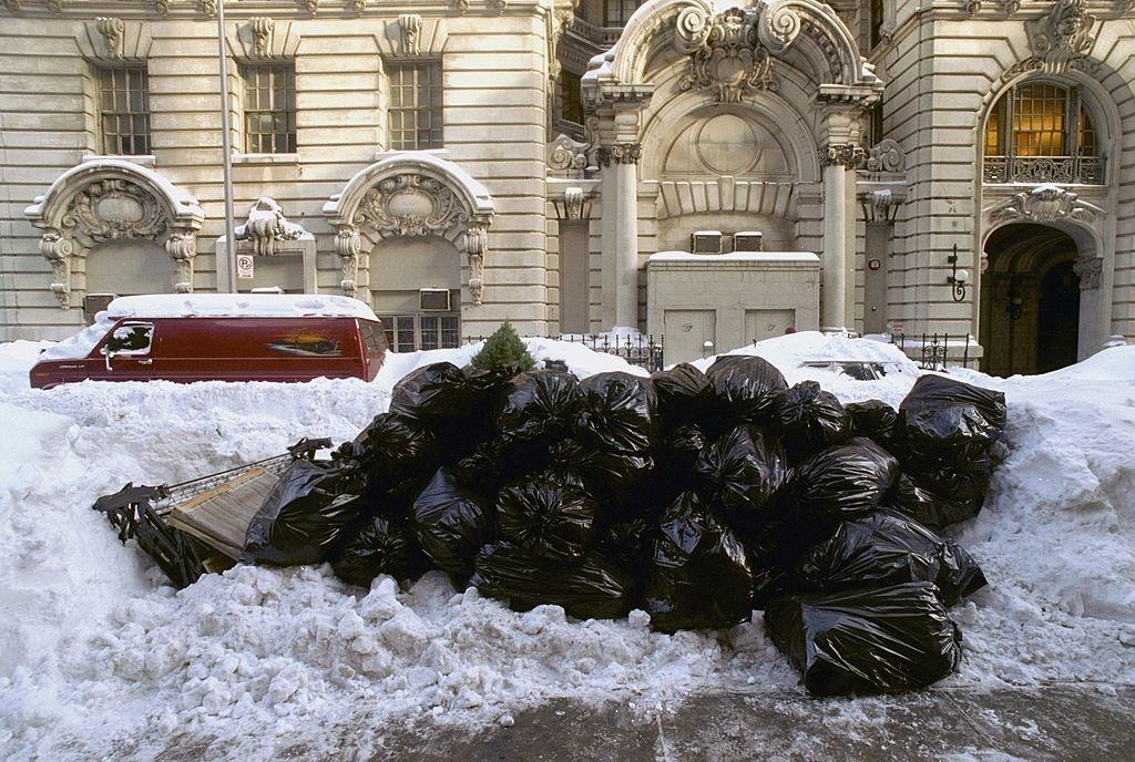 #82 Garbage on 73rd St. after blizzard