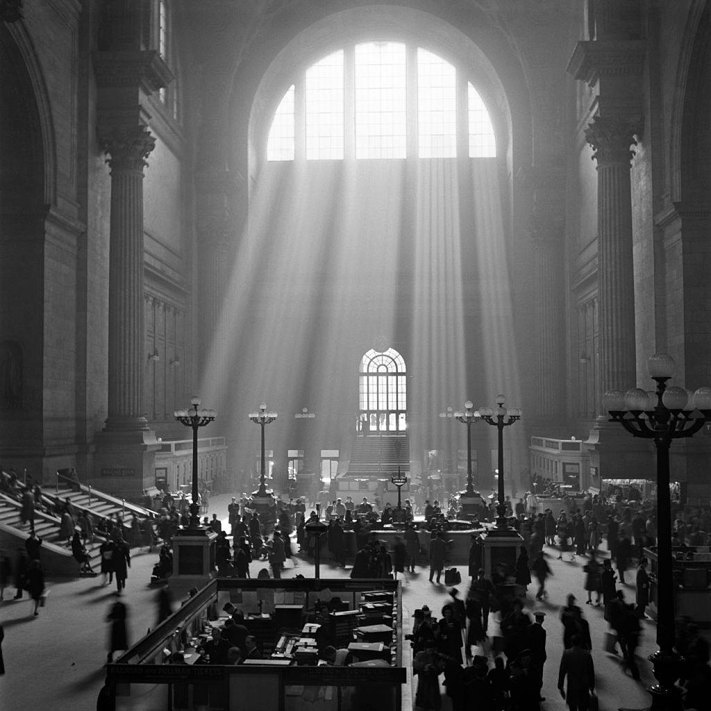 #8 Interior of Pennsylvania Station, 1940s