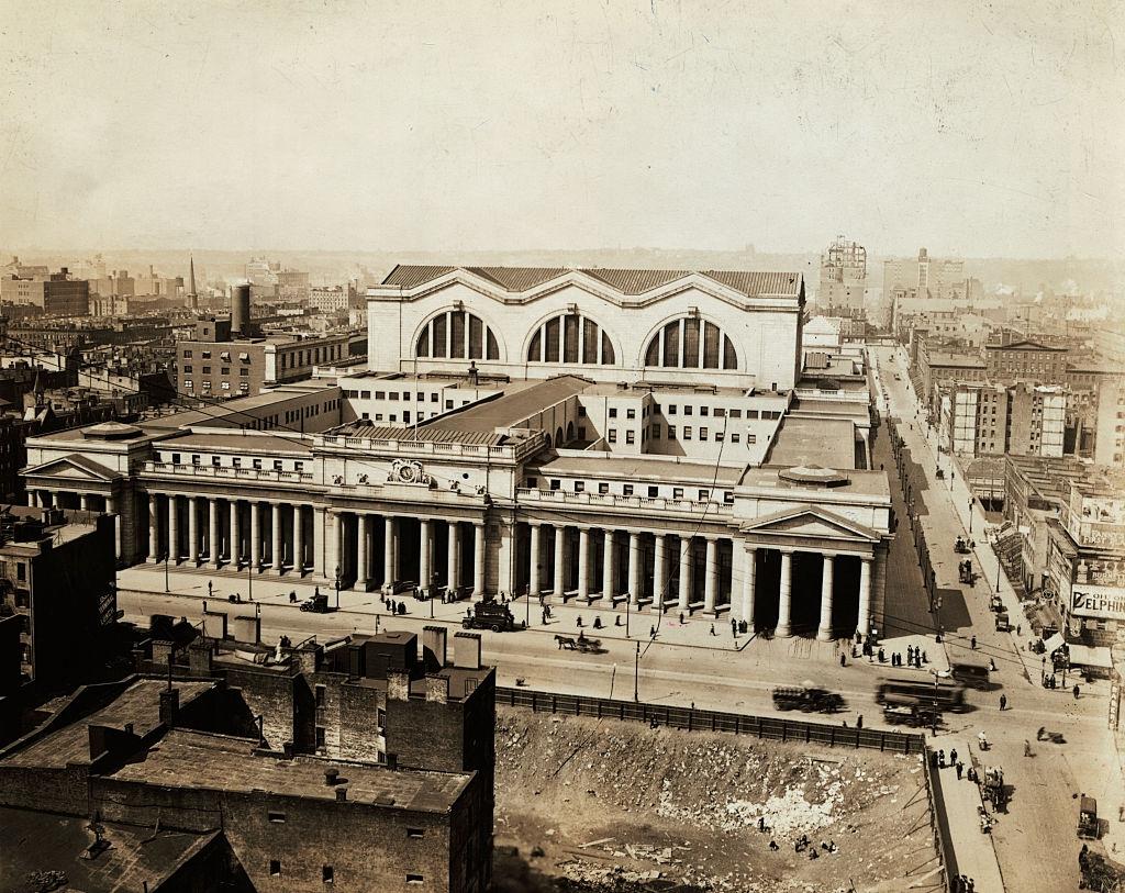 #67 Aerial View of Pennsylvania Railroad Station, 1913