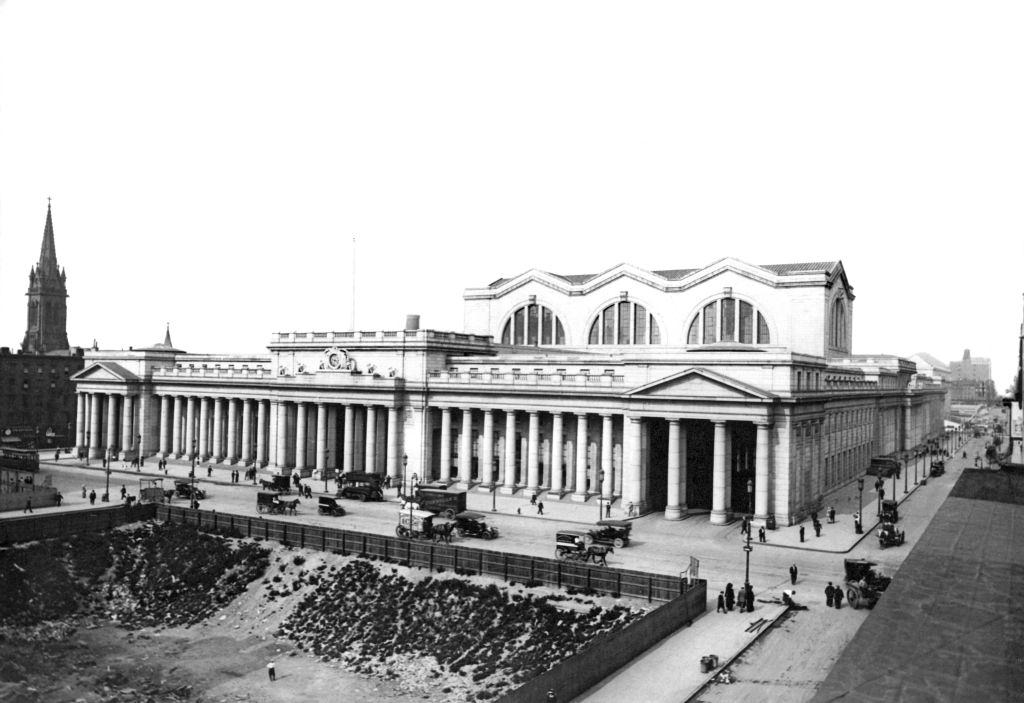 #34 Exterior view of the east side of Pennsylvania Station, New York, 1911
