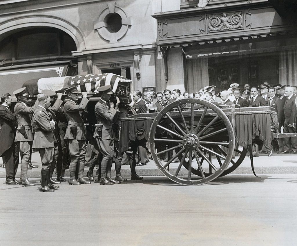 #47 Soldiers Lifting Casket of Emilio Carranza