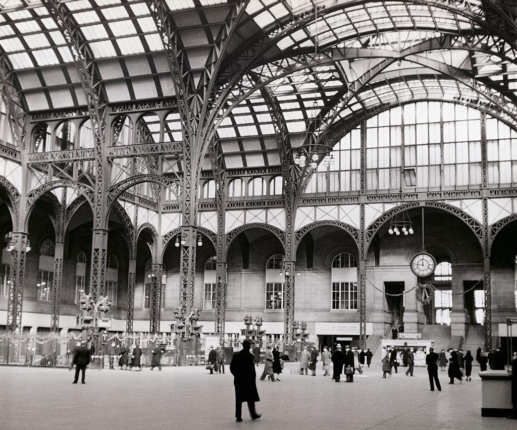 #48 Interior View of Pennsylvania Railroad Station.