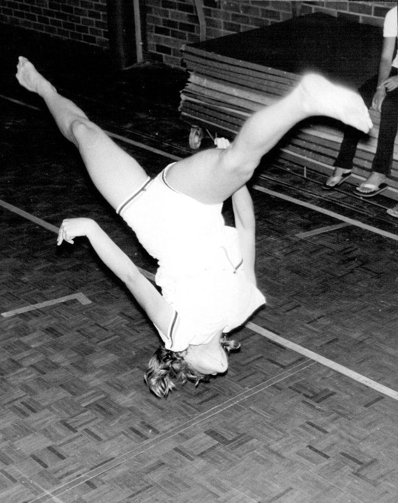 #96 Fashion shots of gymnasts from Warratah High School, Newcastle, 1978
