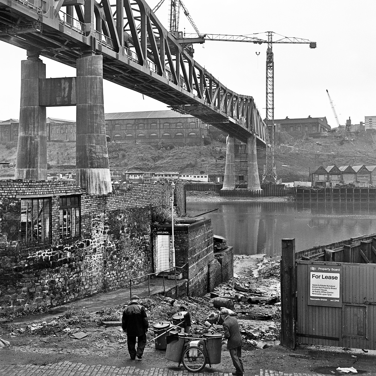 #31 Newcastle end of Metro Bridge, 1978