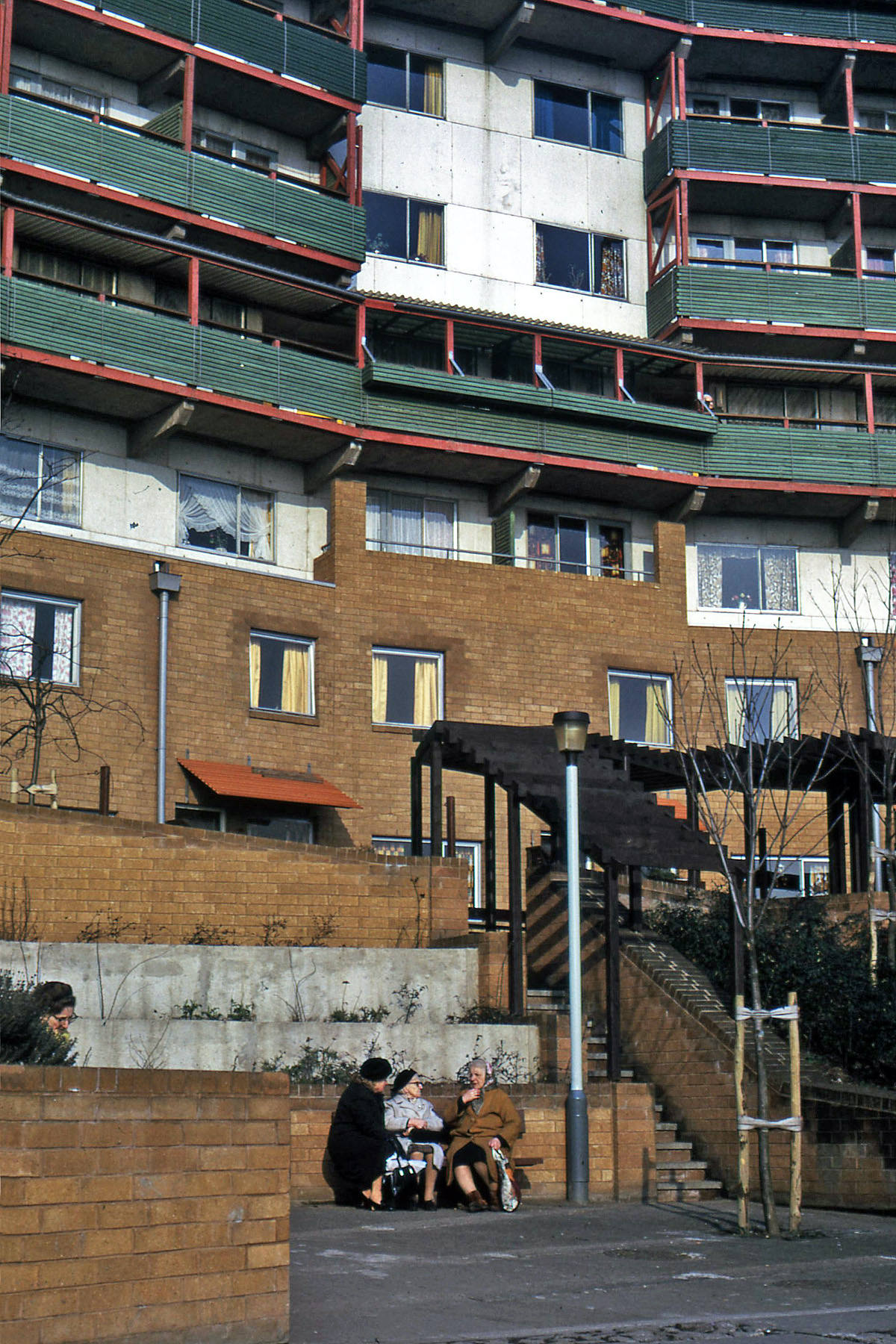 #38 Conversation piece at the Byker Wall in 1975