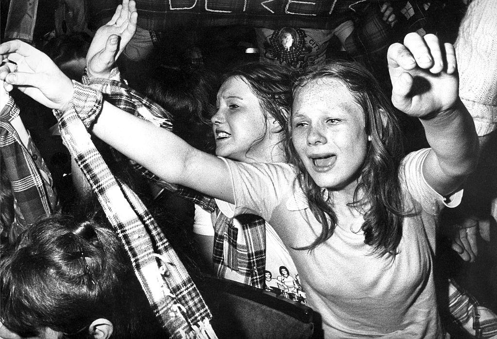 #25 A hysterical tartan army invade Newcastle to watch the Bay City Rollers at the City Hall in 1975.