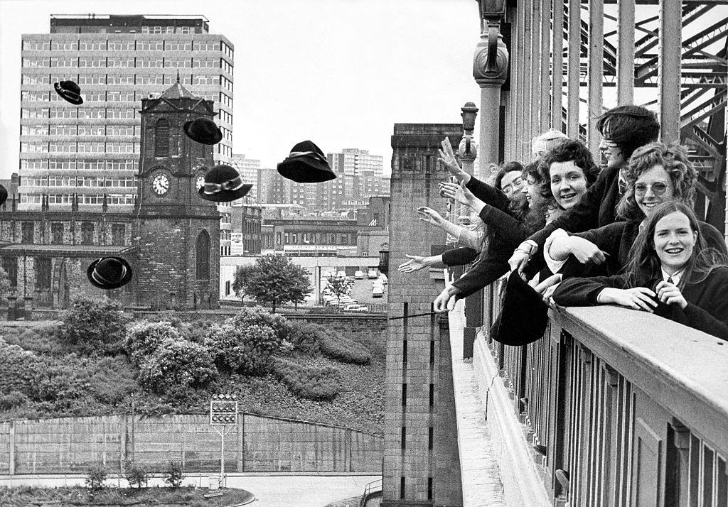 #40 For generations girls in their last term at Newcastle’s Church High School flung their uniform bonnets into the Tyne.