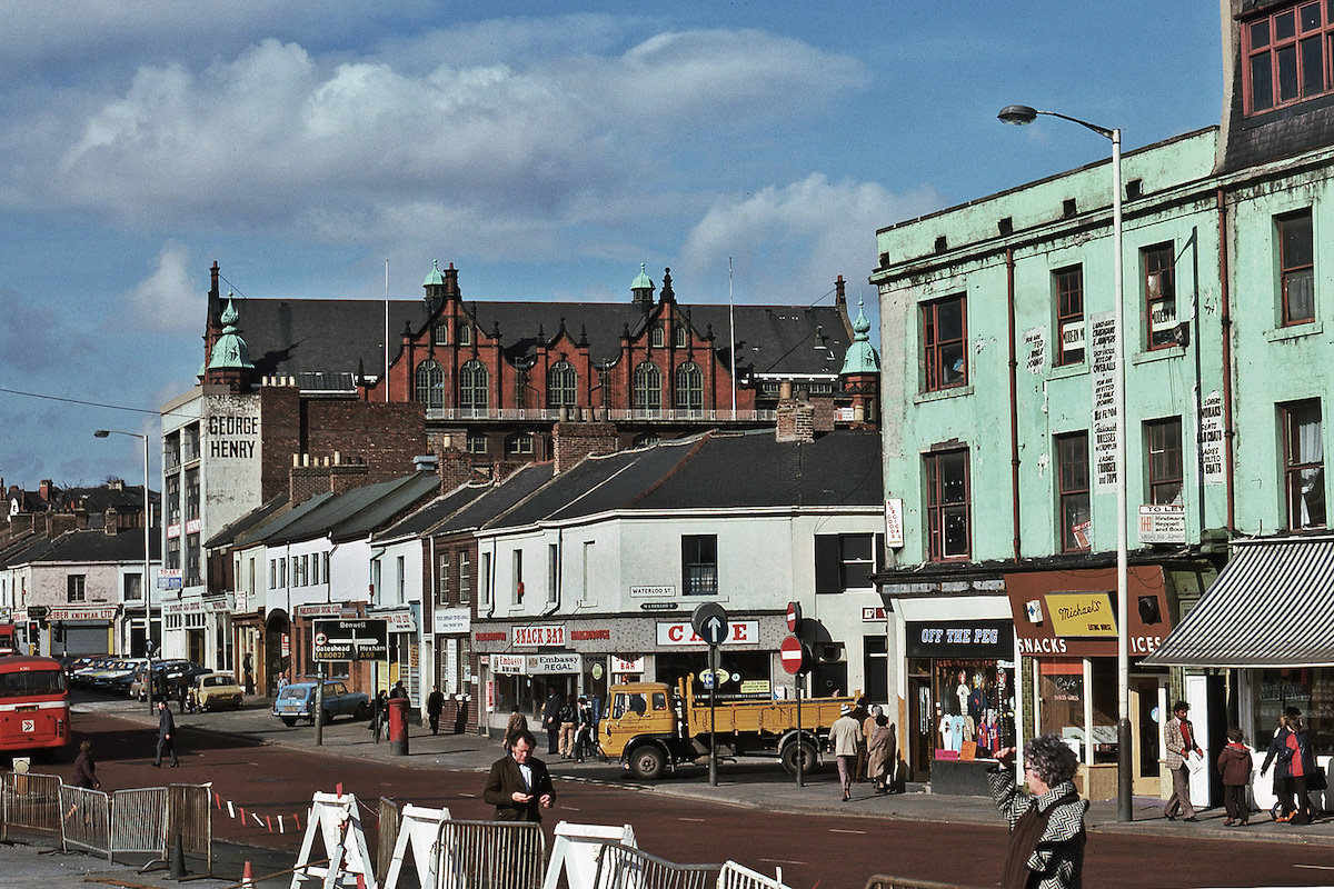 #5 Westmorland Road, Newcastle opposite Marlborough Crescent bus station in 1977