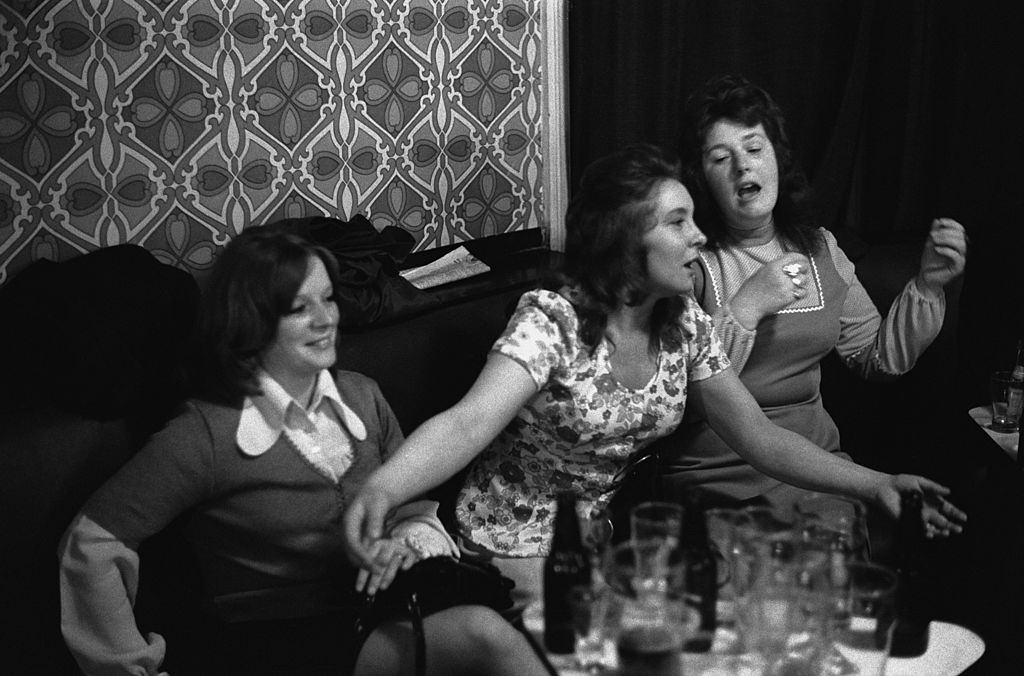 #62 Saturday night out at the Byker & St. Peters Working Men’s Social Club in Newcastle Upon Tyne, 1973.