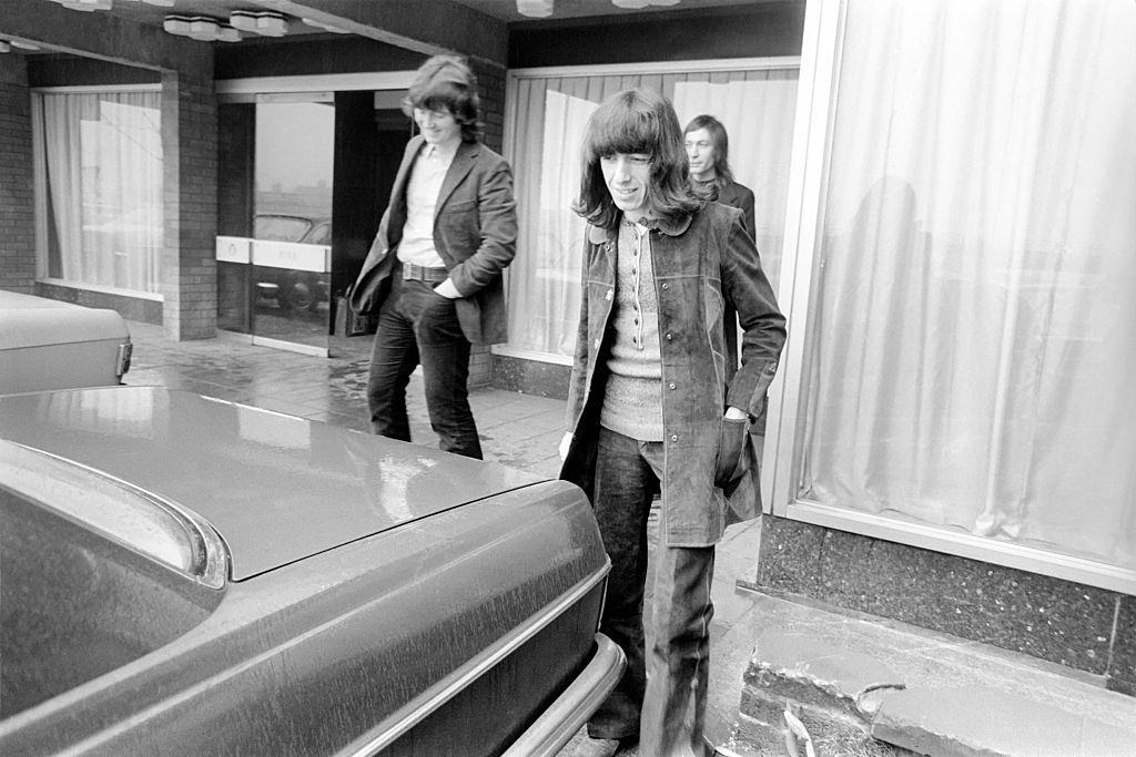 #78 Rolling Stones: Bill Wyman and Charlie Watts at their hotel in Newcastle upon Tyne, 1971